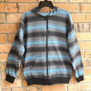 Street Rules Clothing Co. Big Boys Hoodie Full Zip Jacket Striped Size 18